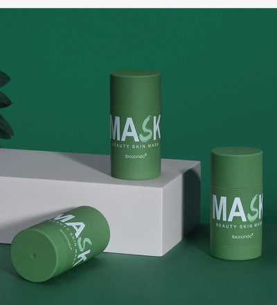 Face Clean Mask Green Tea Cleansing Stick Mask Shrink pores Deep Blackhead Remover facial Cleansing Moisturizing Mask 40g - Smarsty