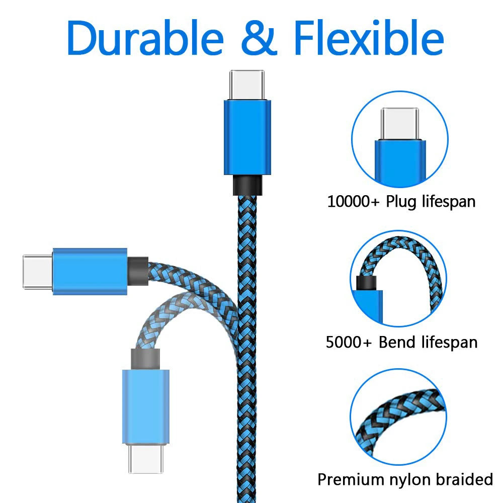 Nylon Braided USB Type C Cable For Fast Charging - Smarsty