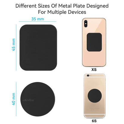Magnetic Car Phone Holder Metal Plate For Smartphone - Smarsty