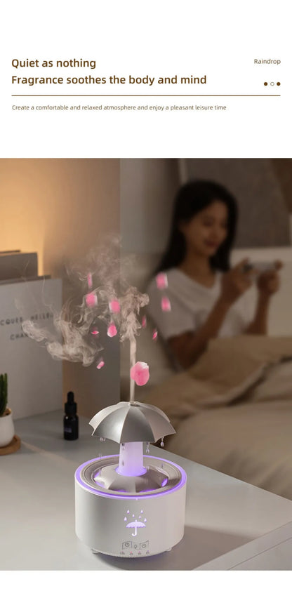 Rotating Umbrella Humidifier with Colorful Night Lights - Smarsty