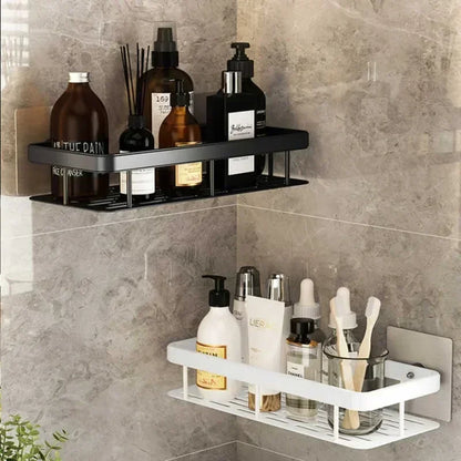 Aluminum Alloy Bathroom Shelf No Drill Storage Solution - Smarsty
