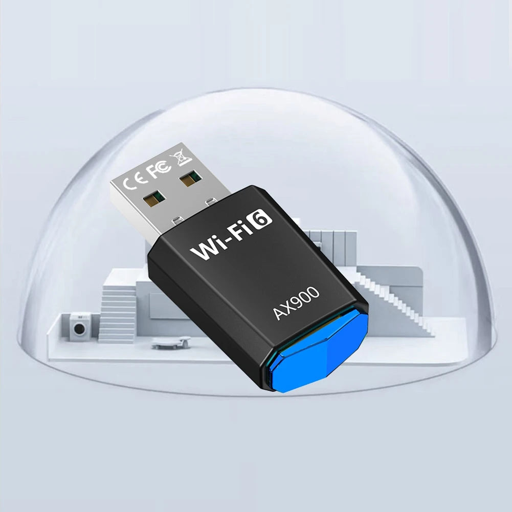 AX900 Driver-Free Wireless Network Card Dual-Band USB Network Card 900Mbps USB WiFi Dongle 2.4G&5GHz for Laptop Windows 7 10 11