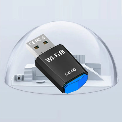 AX900 Driver-Free Wireless Network Card Dual-Band USB Network Card 900Mbps USB WiFi Dongle 2.4G&5GHz for Laptop Windows 7 10 11