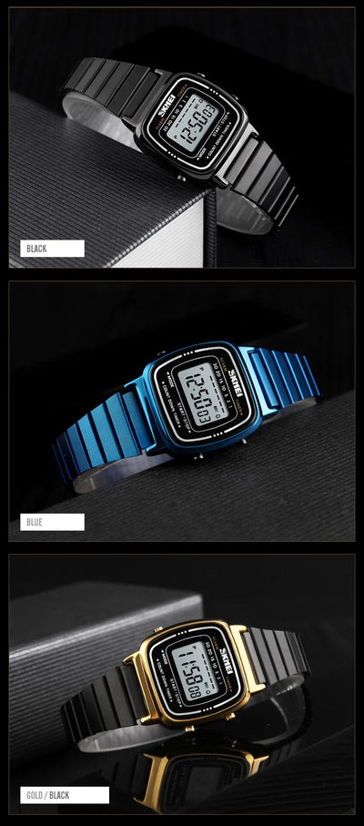 SKMEI 1901 Luxury Waterproof Digital Women's Watch - Smarsty