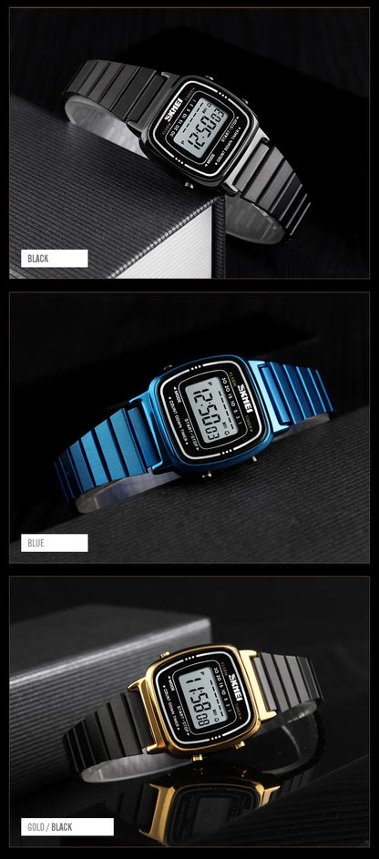 SKMEI 1901 Luxury Waterproof Digital Women's Watch - Smarsty