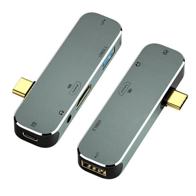 Type-C Extension Hub to 3.5 PD100W USB3.0/USB2.0/USB3.1 HDMI-Compatible Splitter Computer Peripherals