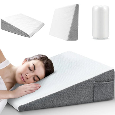 Bed Wedge Pillow for Snoring Relief and Leg Elevation - Smarsty
