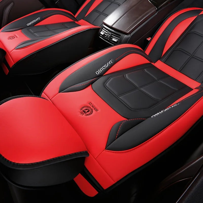 Full Leather Car Seat Cover All Season Universal Pad - Smarsty