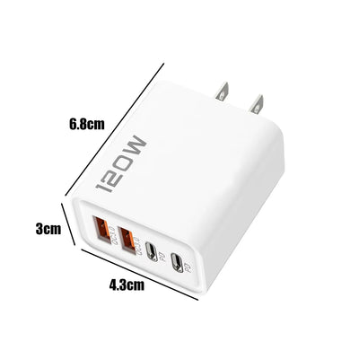 120W 4 Port USB C Charger With Fast Charging Powerhouse - Smarsty
