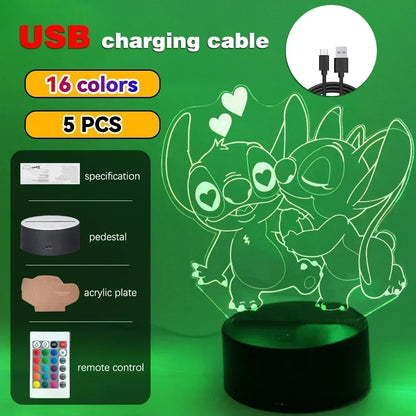 3D Illusion LED Night Light with Remote Control - Smarsty