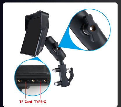 Motorcycle DVR GPS Navigation With CarPlay And Android Auto - Smarsty
