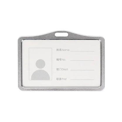 Employee Aluminium Alloy Plastic Credit Card  ID Card Cover Case Work Identity Badge Card Cover Bag Women Men Work Card Holders