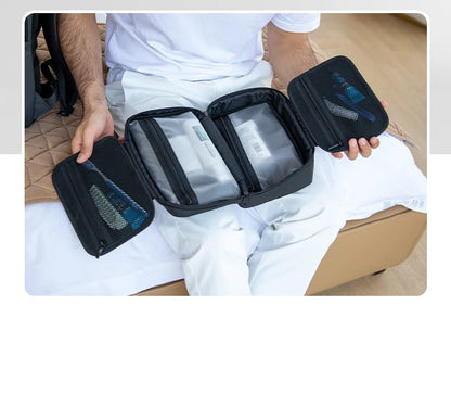 Mens Travel Toiletry Bag Waterproof With Dry Wet Separation - Smarsty