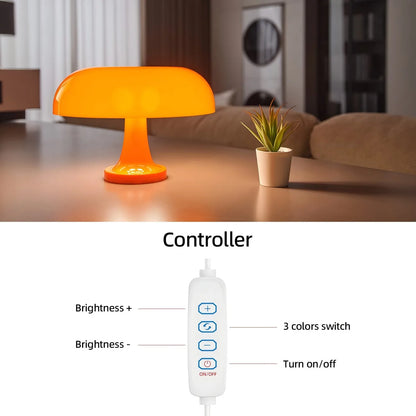 Minimalist Mushroom Table Lamp for Modern Bedrooms - Smarsty