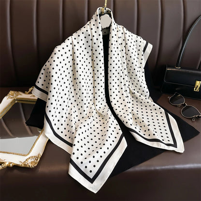 Silk Square Hair Scarf Sunscreen Beach Wrap - Smarsty