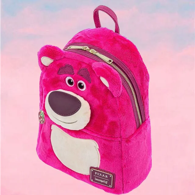 Stylish Pink PU Leather Minnie Mouse Shoulder Backpack - Smarsty