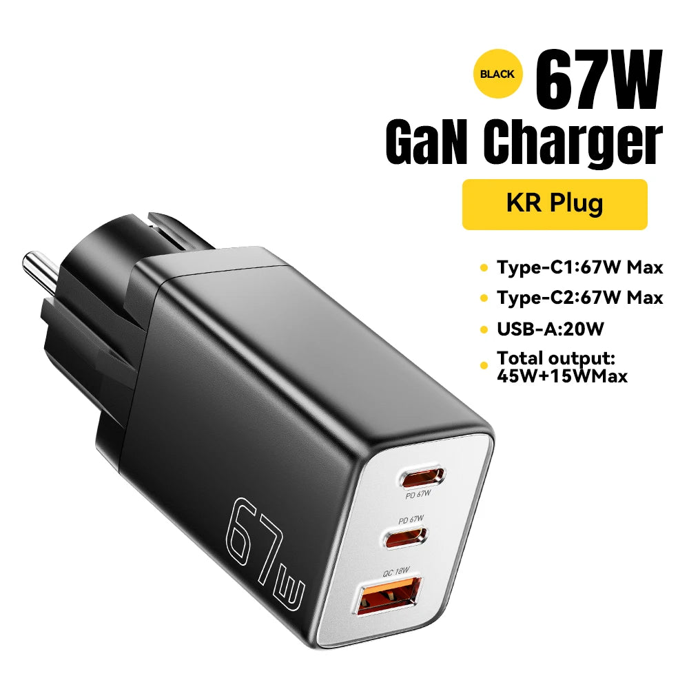 GaN USB C Charger 67W 45W Fast Charging For iPhone - Smarsty
