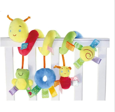 Car Seat Toys Infant Baby Spiral Activity Hanging Rattle Toys Plush Hanging Stroller Sensory Toys For Newborn Gift by Smarsty