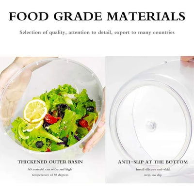 Multifunction Manual Salad Spinner Dryer Vegetable Fruit Food Dehydrator Quick Drying Kitchen Household Vegetable Dehydrator by Smarsty