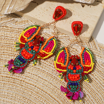 Handmade Bohemian Starfish Drop Earrings for Women - Smarsty