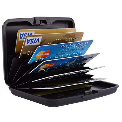 KISMIS RFID Metal Wallet and Business ID Credit Card Women Men Business ID Credit Card,Protector Wallet Card Holder Package Box - Smarsty