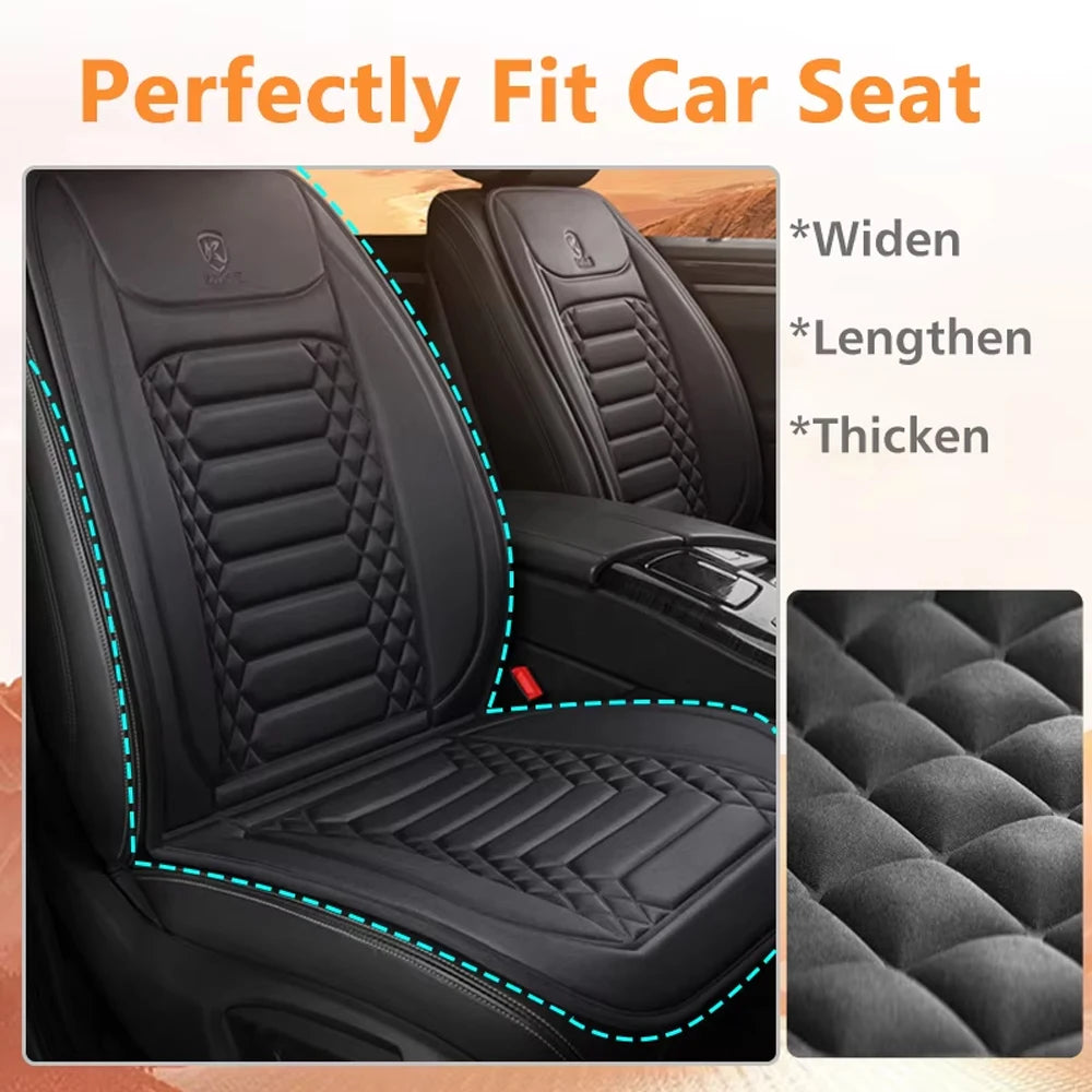 Heated Car Seat Cover 12V Warmth Pad For Winter Comfort - Smarsty