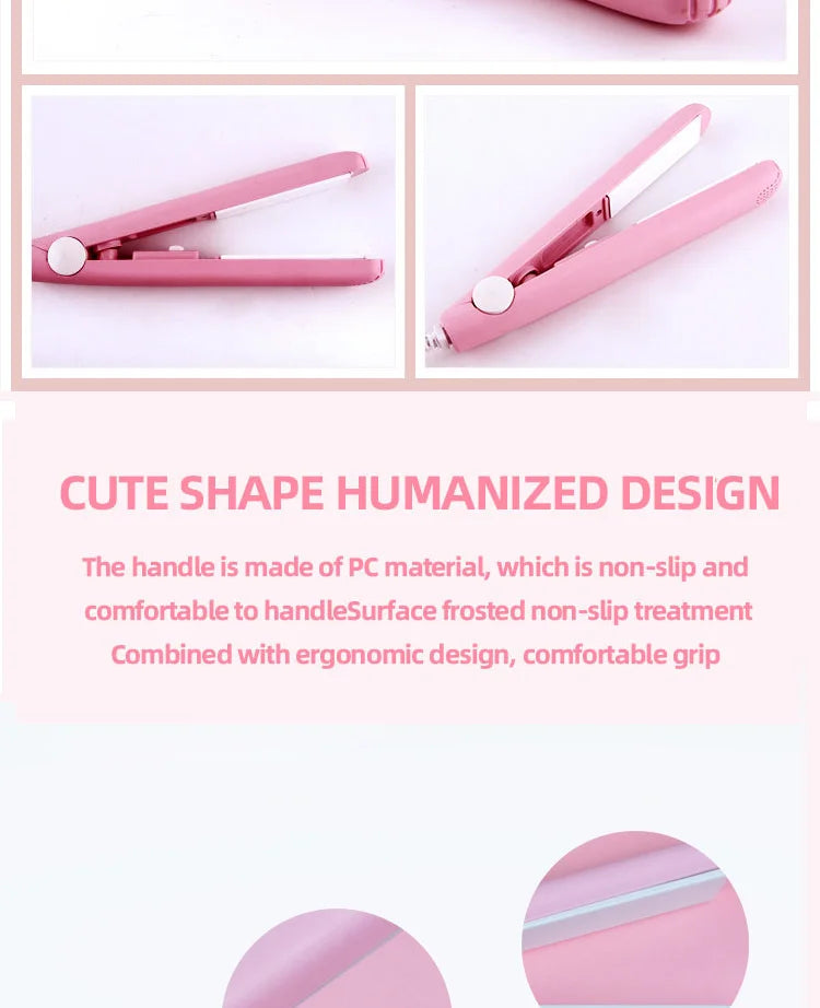 Portable Mini Hair Straightener for Quick Styling - Smarsty