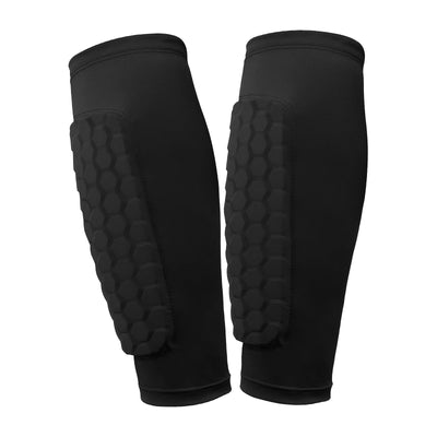 Soccer Shin Pads with Honeycomb Pads Football Shin Pads Ergonomic Lightweight Calf Protective Gear for Kids Youth Adults