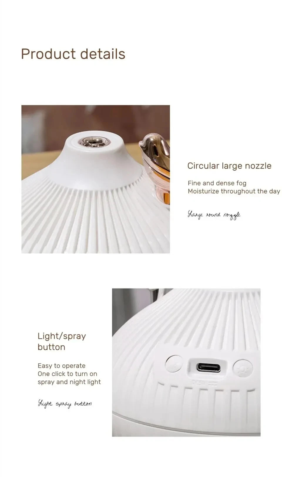Onion Shape Humidifier with Night Light for Quiet Sleep - Smarsty