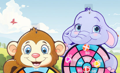 Montessori Dart Board Target Sports Game Toys For Children 4 To 6 Years Old Outdoor Toy Child Indoor Girls Sticky Ball Boys Gift by Smarsty