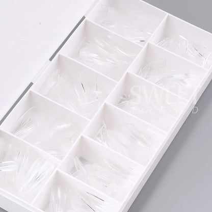 550pcs Matte Almond Coffin Nail Tips for DIY Manicure - Smarsty