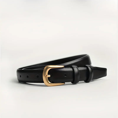 Ladies PU Leather Casual Black Belt for Daily Wear - Smarsty