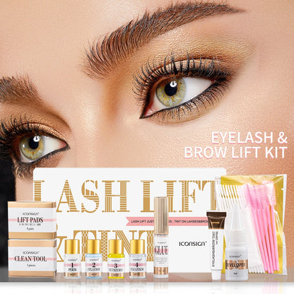 ICONSIGN Lash Lift and Tint Kit Professional Eyelash Lifting Tint Brow Lamination Dye Eye Makeup Tools