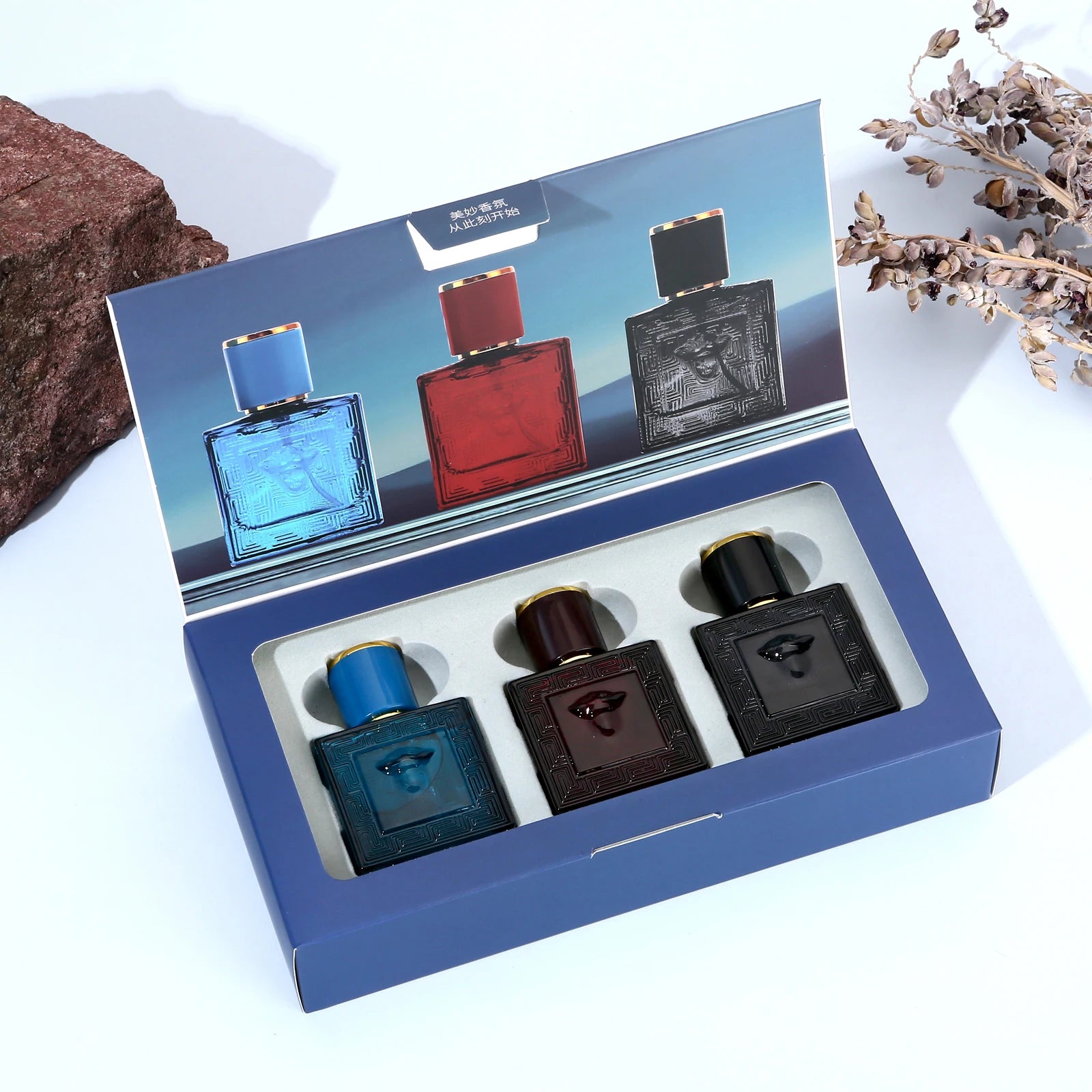 2025new 30ML*3 Perfume Luxury Gift Set Woman Fresh Cologne Woody Eau De Toilette Parfume Floral Scent Lasting Pheromone - Smarsty