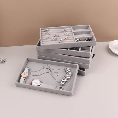 Velvet Jewelry Organizer Box for Rings and Necklaces - Smarsty