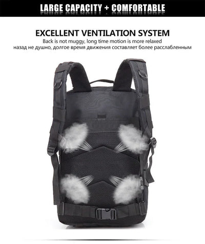 30/50L Tactical Backpacks Man Traveling Bags Survival Outdoor 3P Assault Pack EDC Molle Pack hiking Trekking Hunting Bag - Smarsty