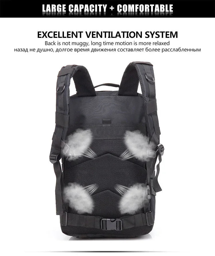 30/50L Tactical Backpacks Man Traveling Bags Survival Outdoor 3P Assault Pack EDC Molle Pack hiking Trekking Hunting Bag - Smarsty