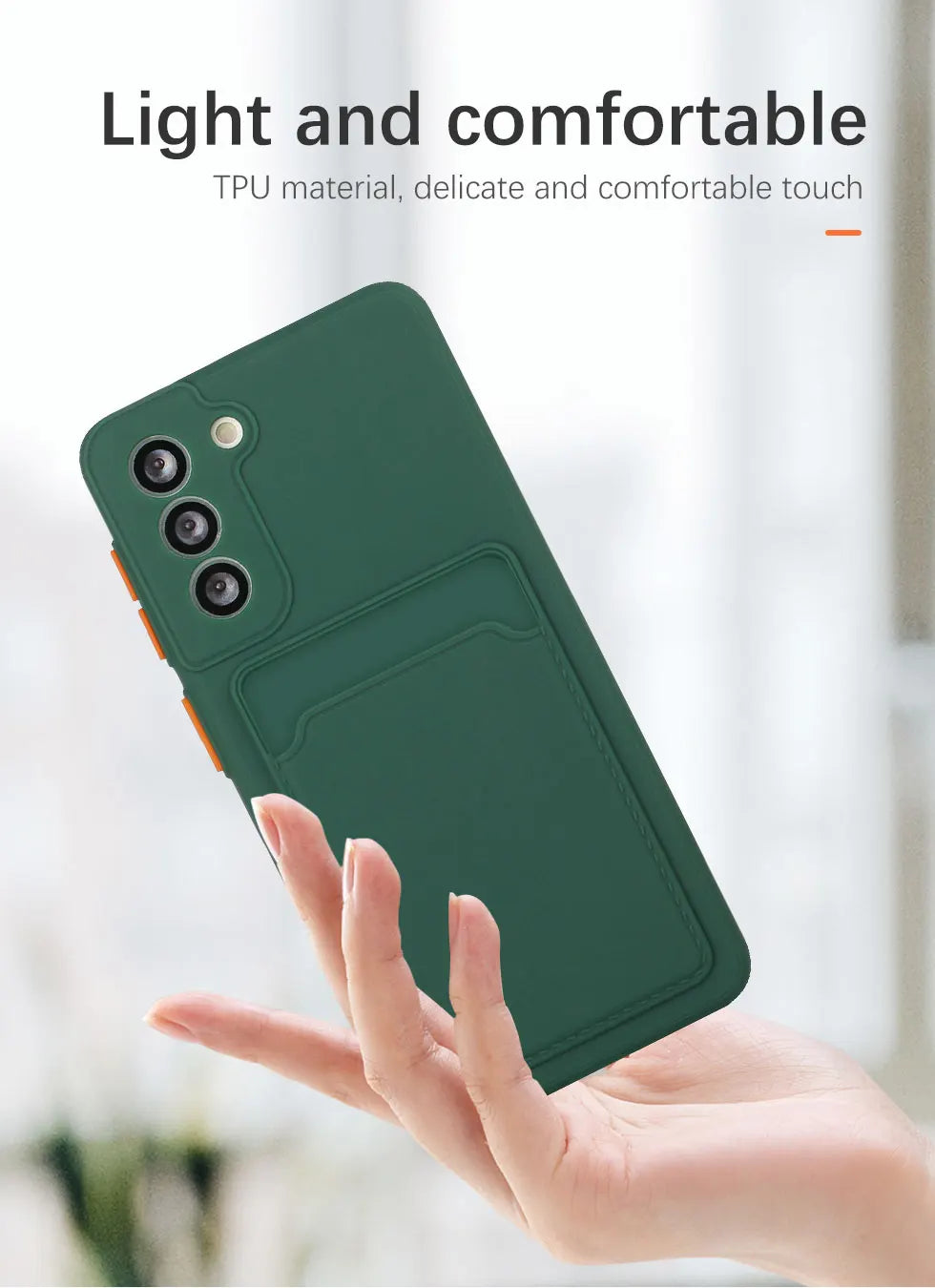 Card Slot Wallet Phone Case With Shockproof Bumper - Smarsty