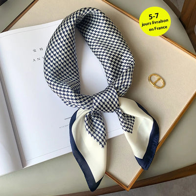 Luxury Silk Square Scarf Soft Satin Neck Hair Tie - Smarsty