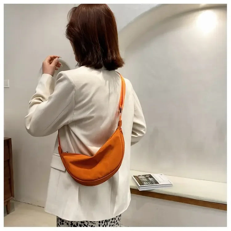 Women Backpack PU Leather Crossbody Bag With Zipper - Smarsty
