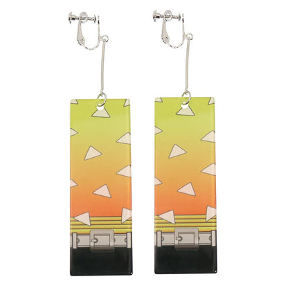 Acrylic Tanjiro Earrings for Women Anime Cosplay Jewelry - Smarsty