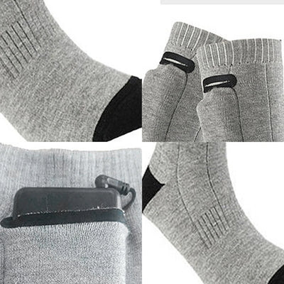 Electric Heating Socks 3 Mode Rechargeable Anti-Cold Thermal Heated Foot Warmer For Outdoor Camping Ski Sport Winter(no battery)