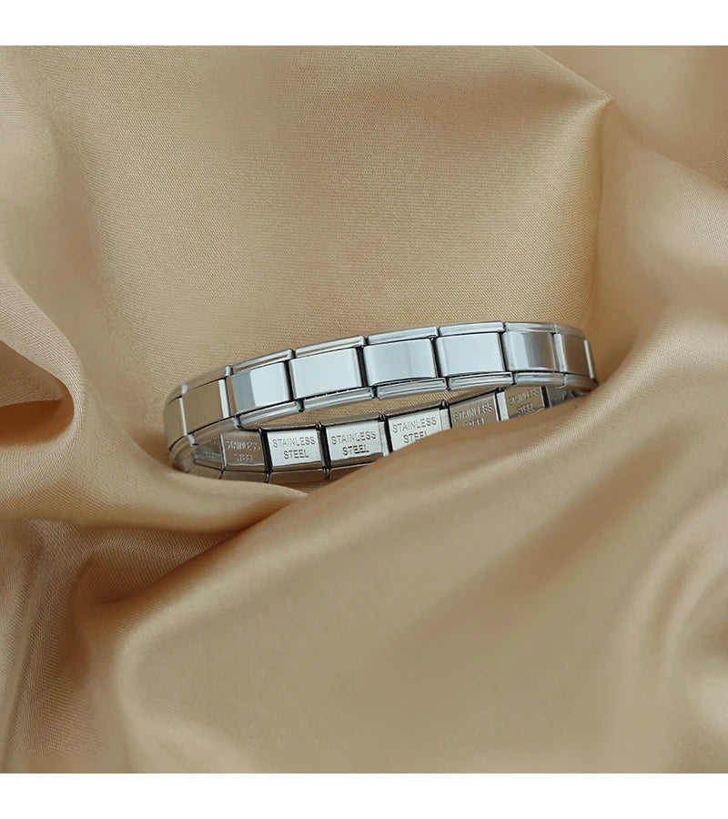 Hapiship Women's DIY Stainless Steel Charm Bracelet - Smarsty