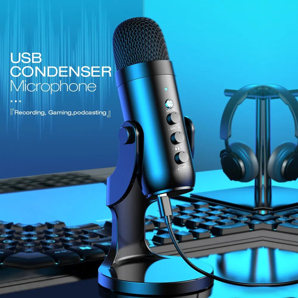 Haomuren USB Microphone for PC and Gaming Streaming - Smarsty