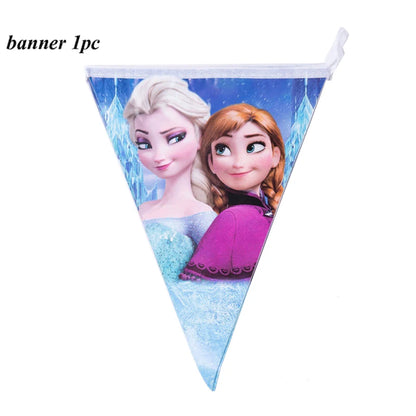 Frozen Princess Birthday Party Tableware Set - Smarsty
