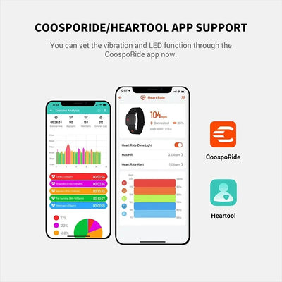 COOSPO HW9 Armband Heart Rate Monitor with HR Zones/Calories HRM Sensor for Fitness Cycling BLE5.0 ANT+ for Peloton,Zwift,Wahoo by Smarsty