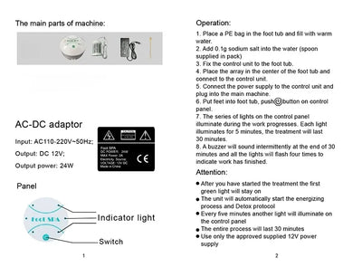 Ionic Foot Detox Spa Machine for Relaxation and Wellness - Smarsty