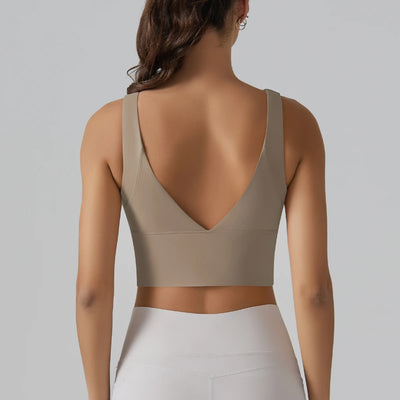 Yoga Bra Underwear Women Summer Shockproof Bra Beautiful Back Sports Running External Wear Training Fitness Yoga Tank Top Bra - Smarsty
