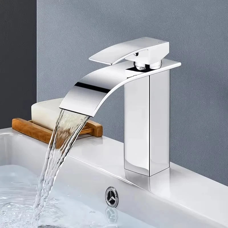 Copper Core Waterfall Stainless Steel Basin Faucet - Smarsty