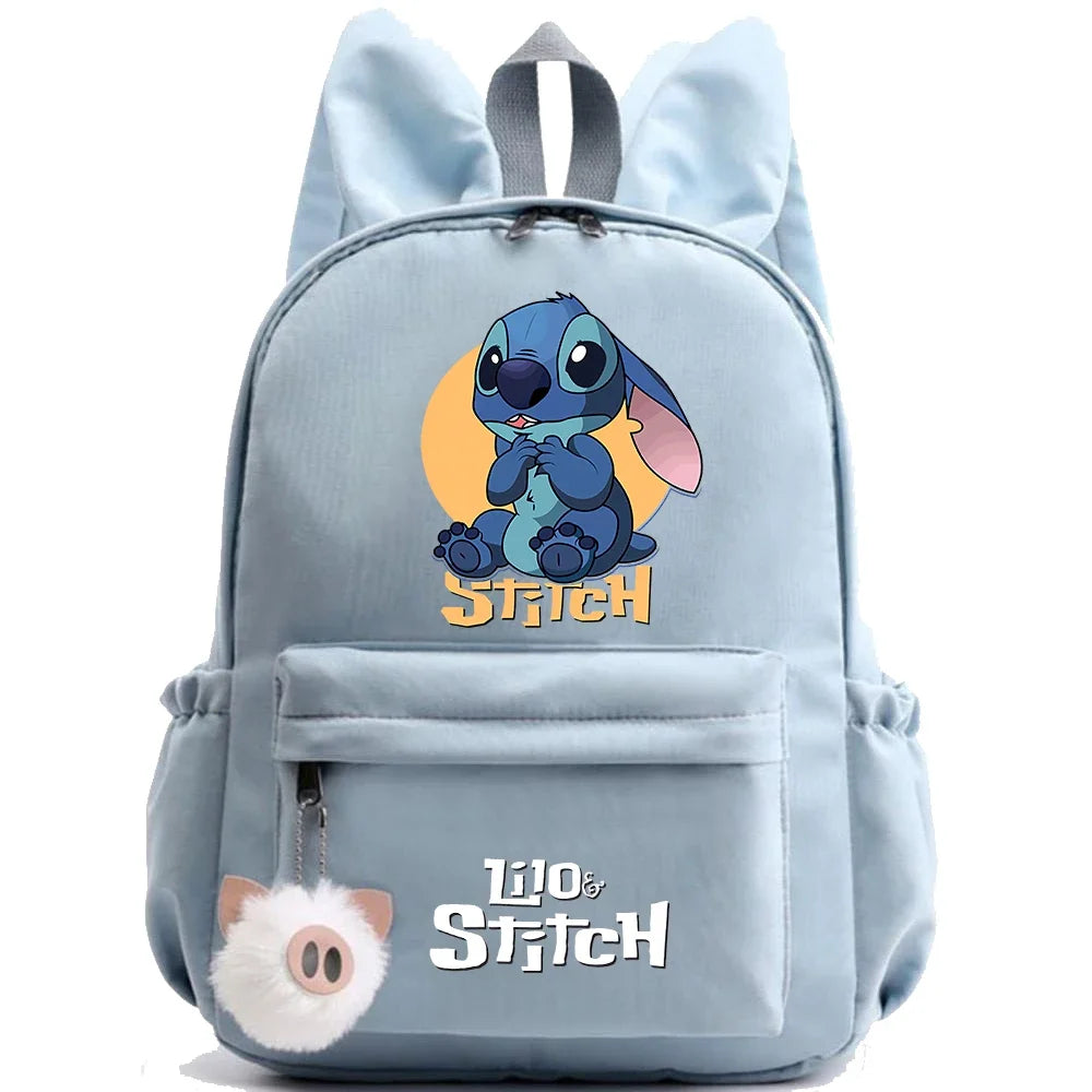 HOT Disney Lilo Stitch Backpack for Girl Boy Student Teenager Children Rucksack Women Casual School Bags Kids Birthday Gift Toy - Smarsty